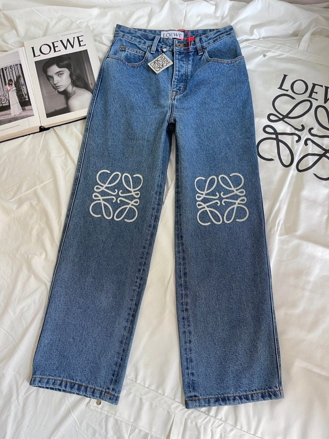Loewe Clothing Loewe Anagram Denim Jeans #305591 View 2 | Nigo Office