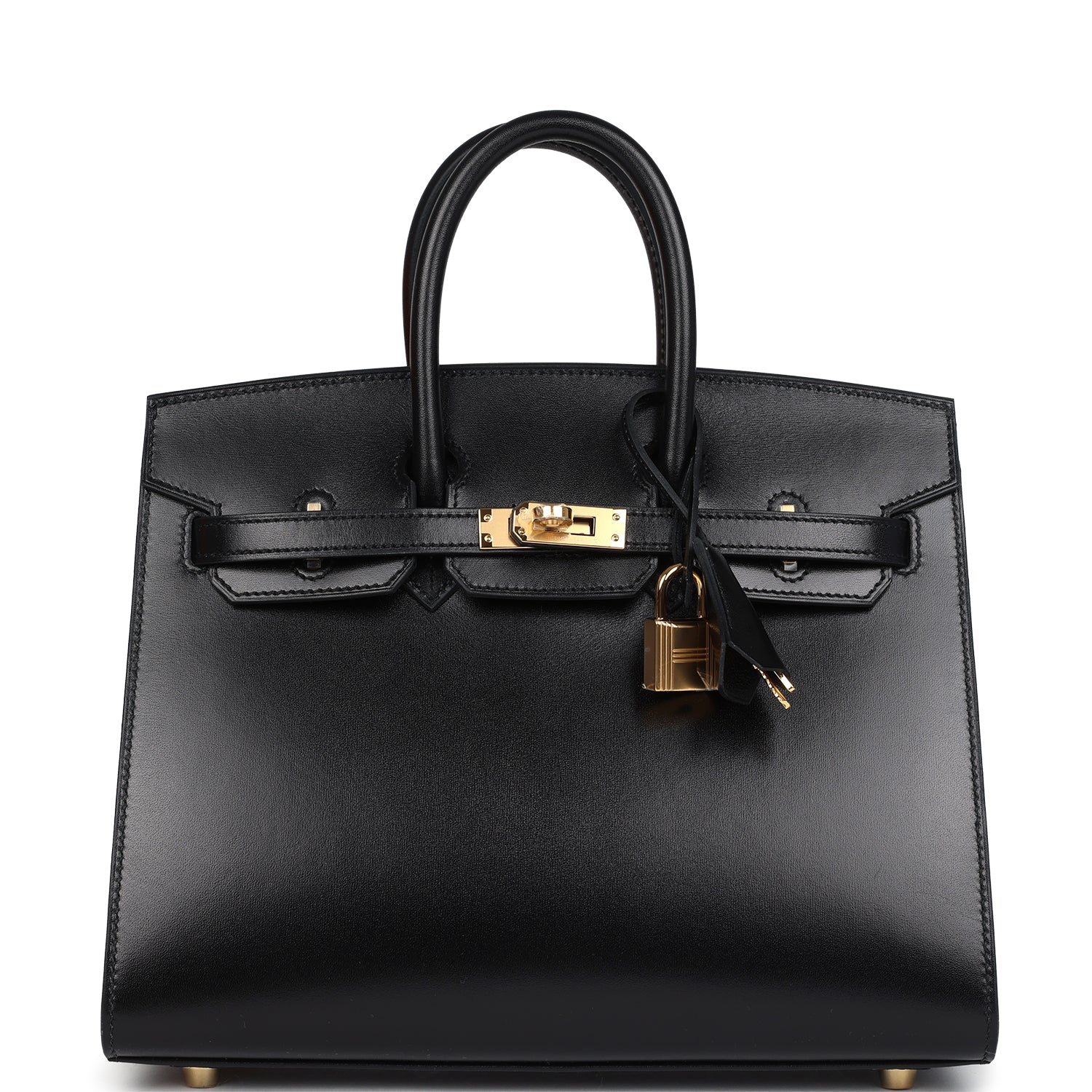 Hermes Birkin SellierBlack Box Gold Hardware