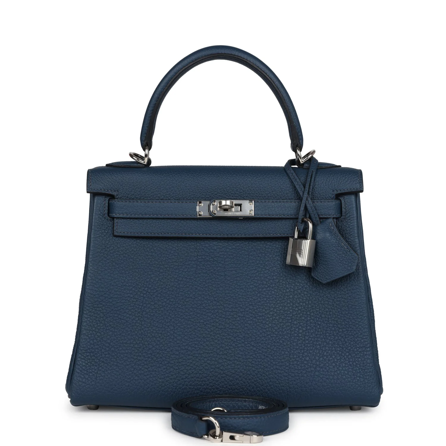 Hermes Kelly Retourne  Bleu De Prusse Togo Palladium Hardware