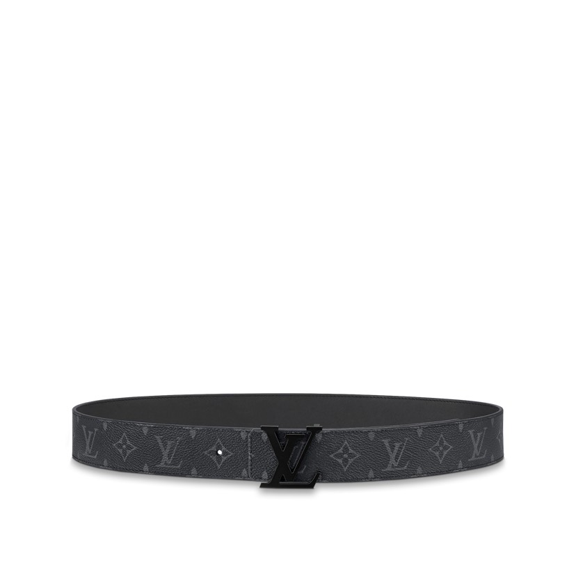 [TOP] Louis Vuitton LV Belt Cowhide 4cm - Black - 711 Luxury