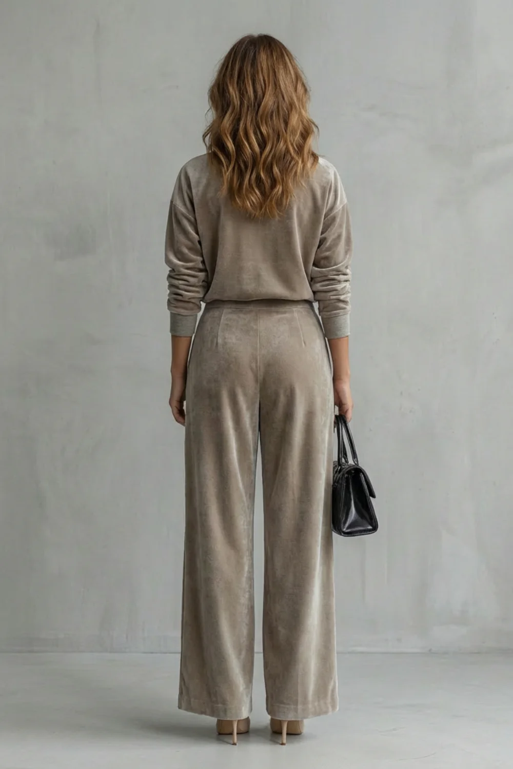 Élianne – Luxe Velour Elegance – Two-Piece Lounge Set