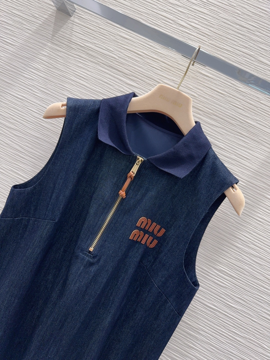 [TOP] Miu Miu Vest Dress - Navy Blue