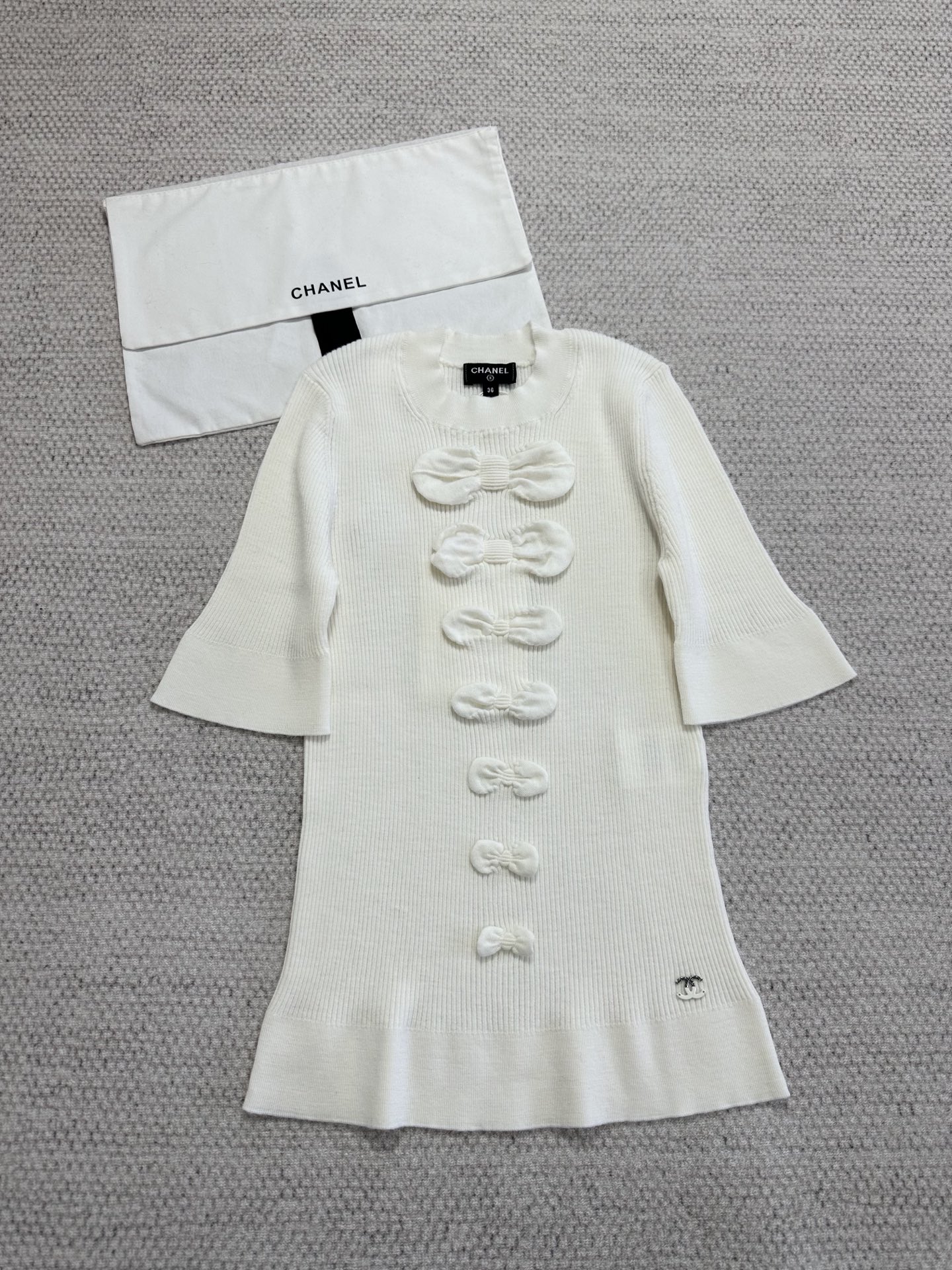 NIGO Chanel Top-quality Version Bow Knitted Short Sleeves #nigo376427 - 2