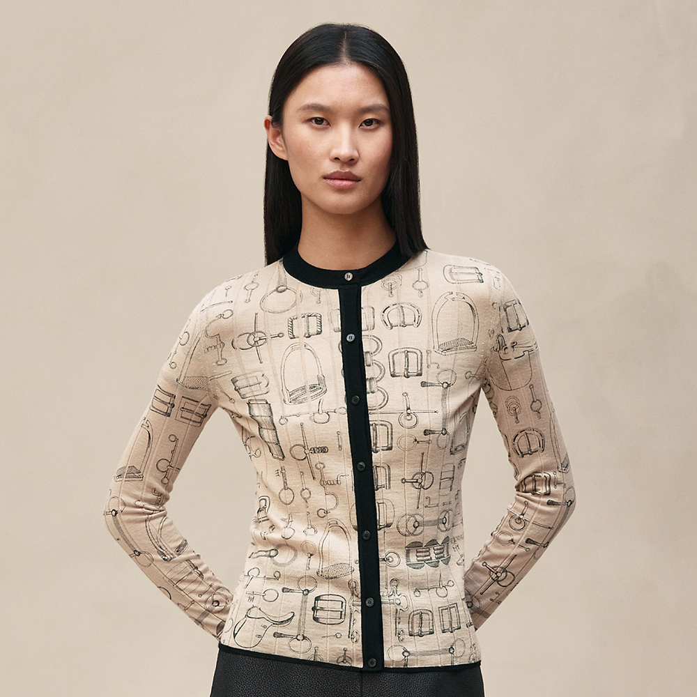 Designer Bag Hermès Cahier Du Colporteur Buttoned Cardigan #393211 | Nigo Office