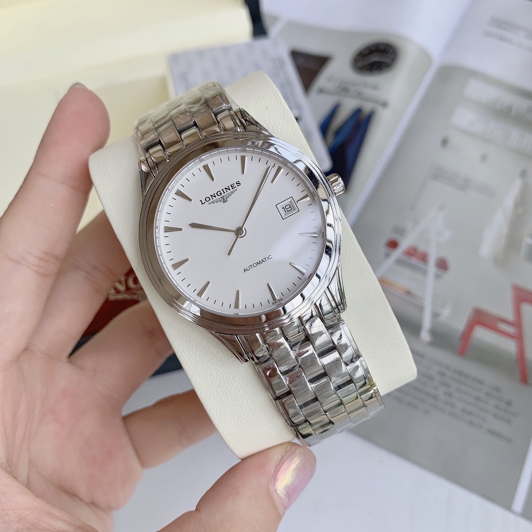 [TOP] LONGINES Men's Watch 39mm - Silver - 711 Luxury