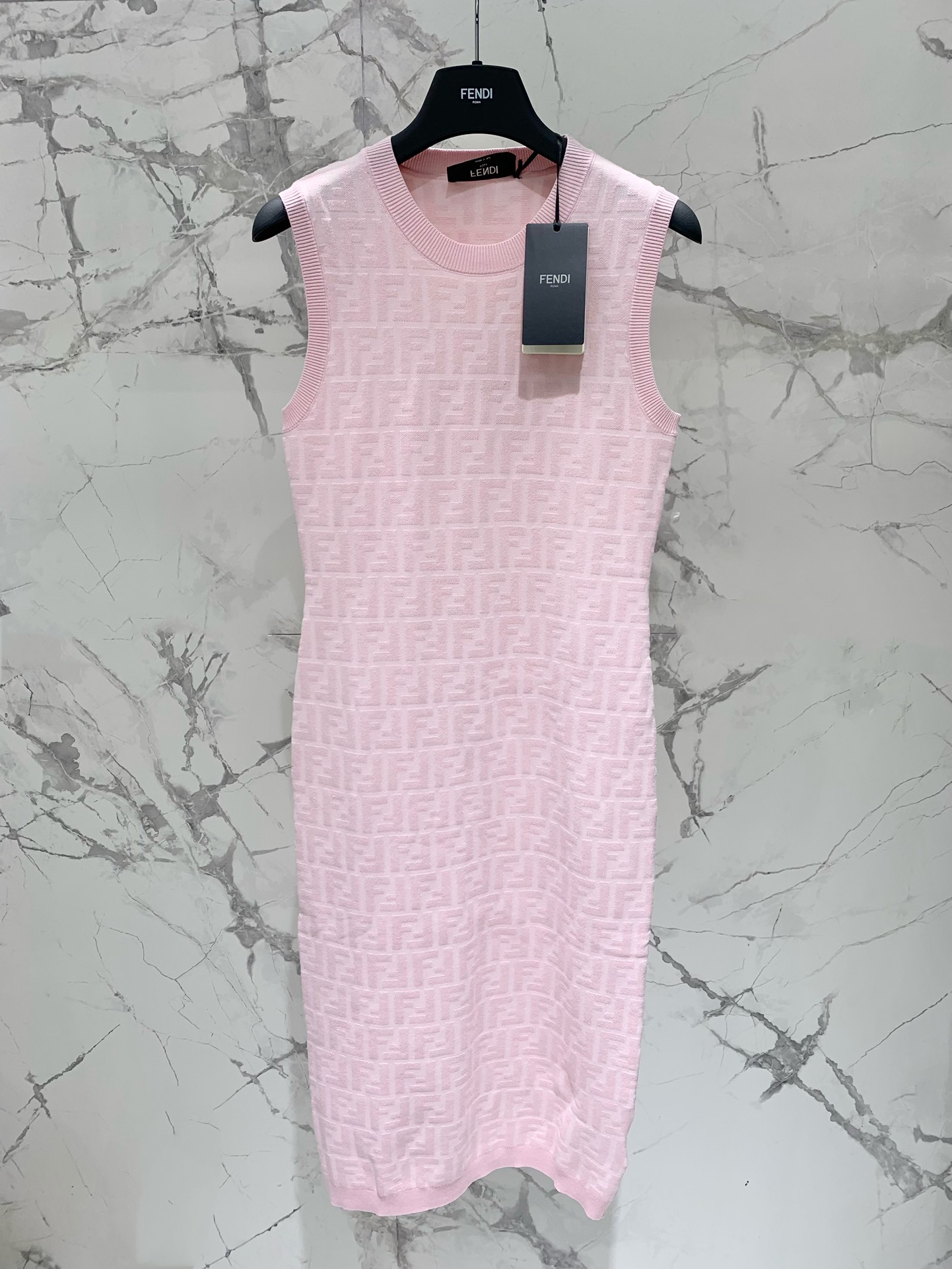 [TOP] FENDI FF Dress - Pink - 711 Luxury