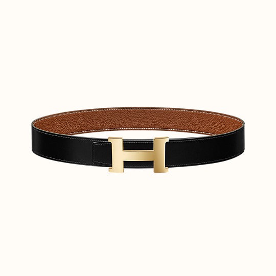 [TOP] HERMES Men's Constance Calfskin Belt 38mm - Black - 711 Luxury