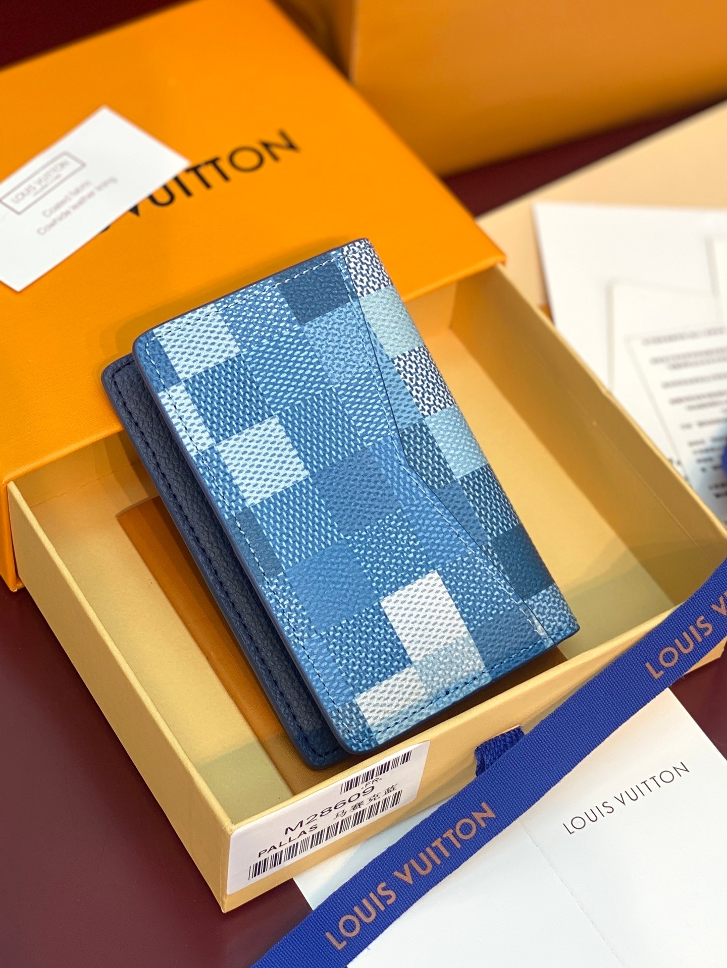 [TOP] Louis Vuitton LV Wallet 7.5 x 11.1 x 1cm - Blue - 711 Luxury