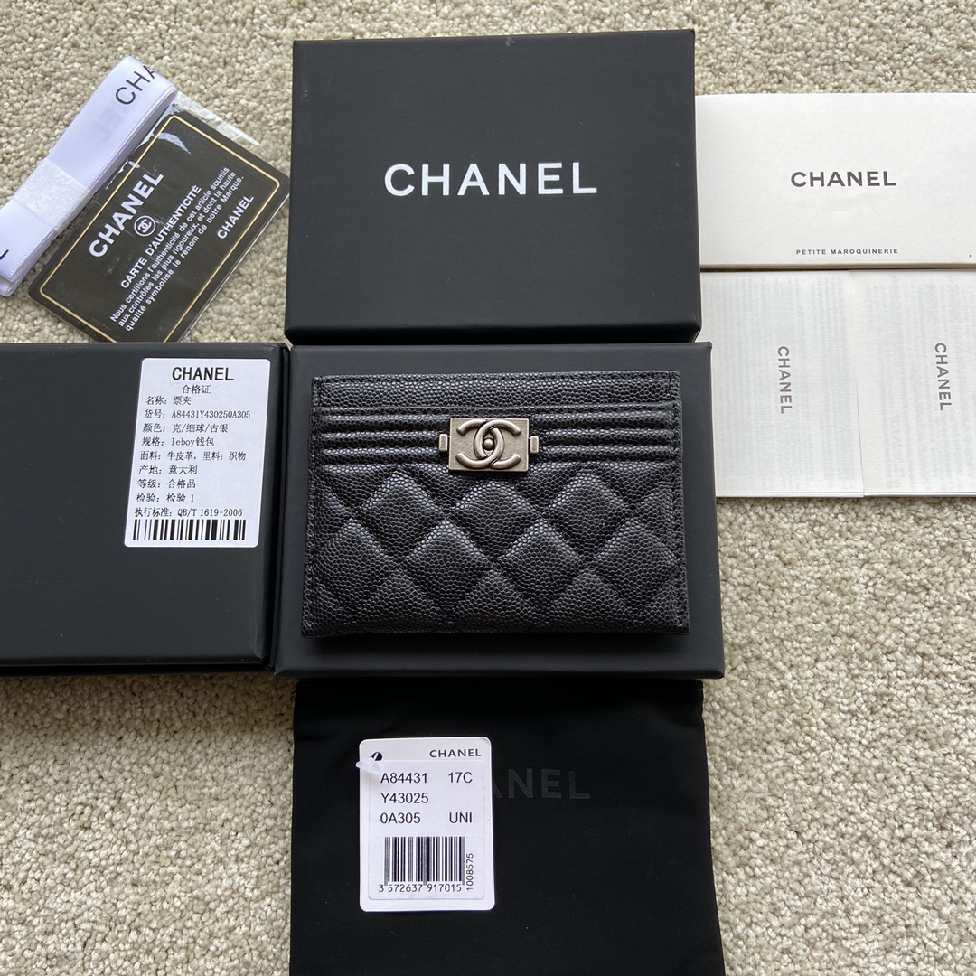 [TOP] CHANEL Leboy Cardholder - Black - SHW - 711 Luxury