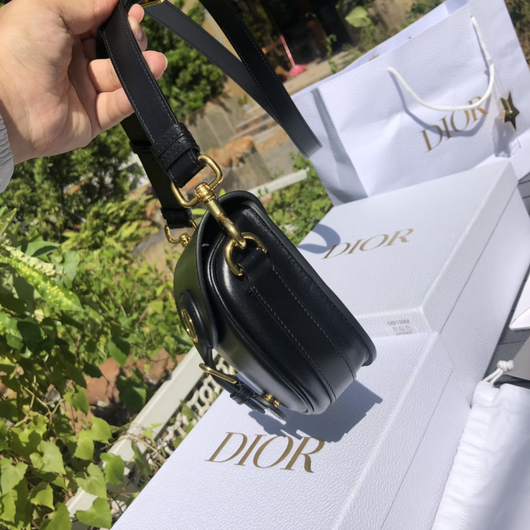 [TOP] Christian Dior Bobby Bag Calfskin 18x14x5cm - Black