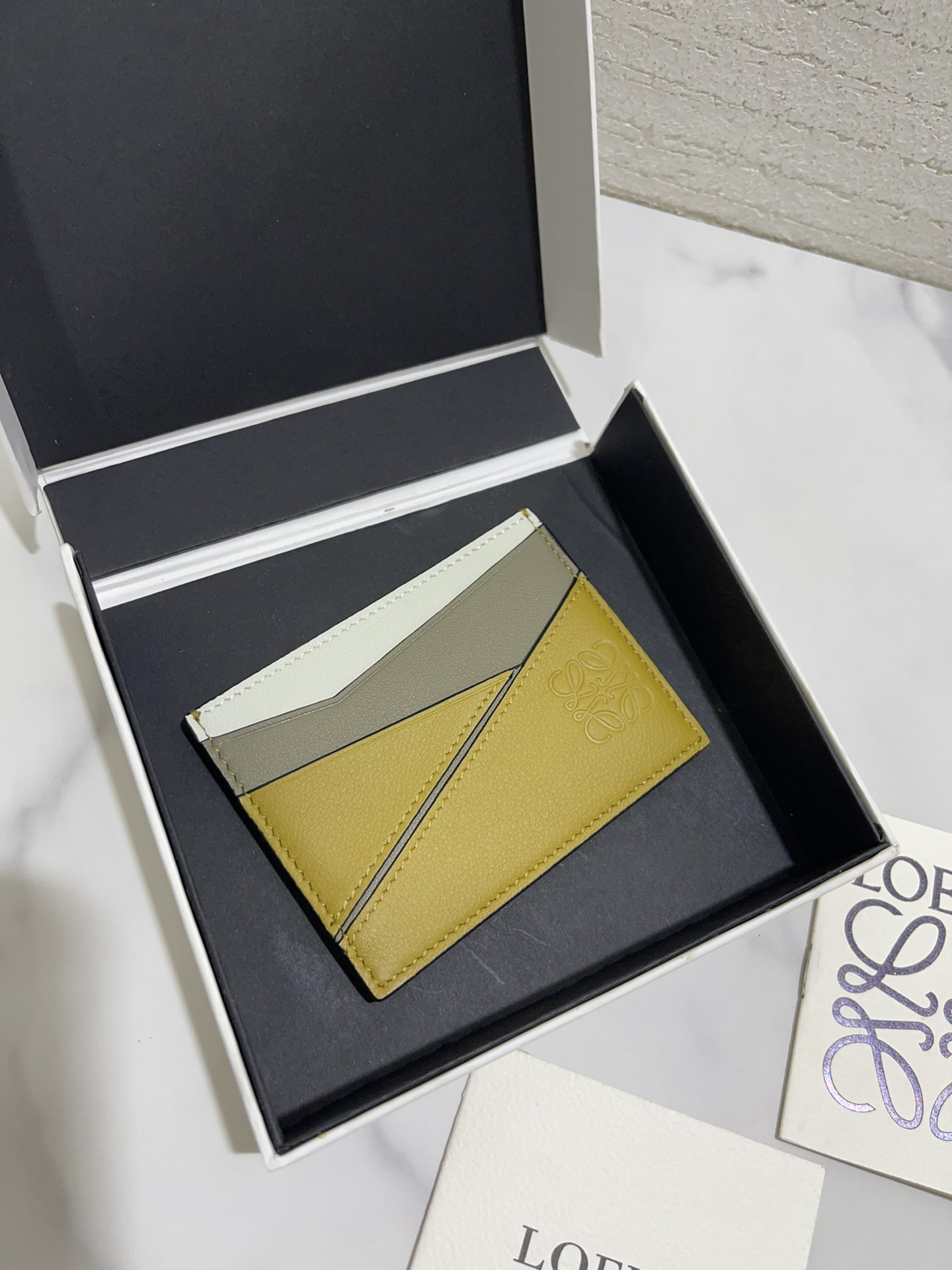 [TOP] LOEWE Card Holder 10.5*7.5cm - Khaki