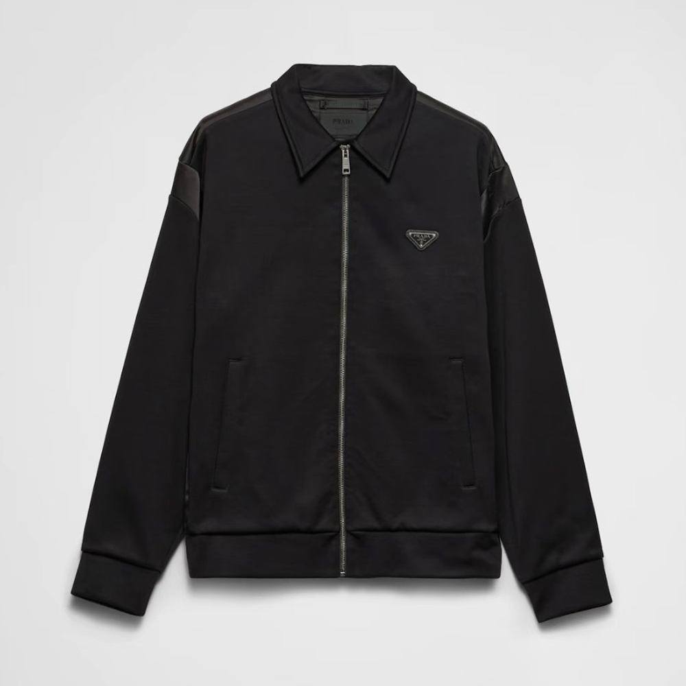 Prada Clothing Prada Technical Duchesse-Detail Cotton Cardigan #389922 | Nigo Office
