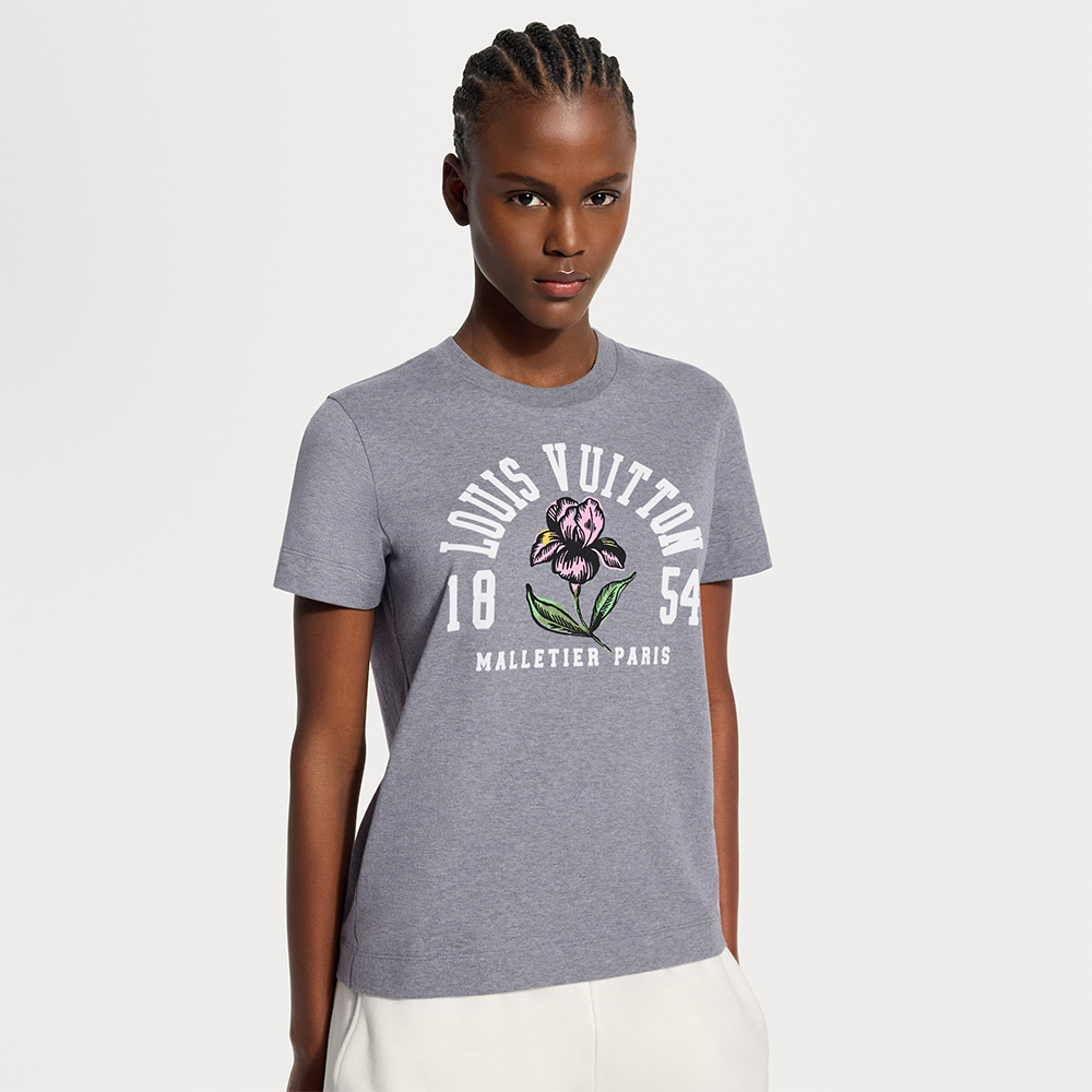 LOUIS VUITTON Iris Print T-Shirt 1AJZF9 #378772