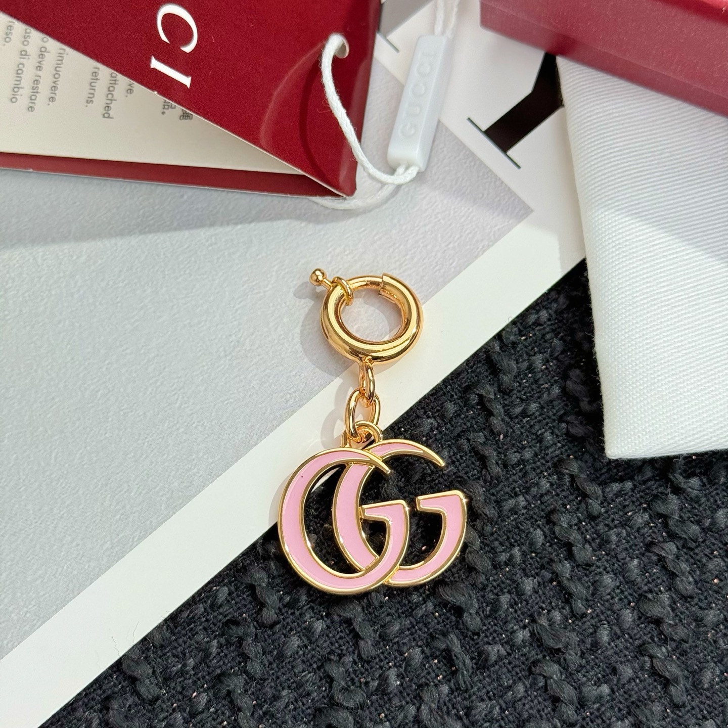 [TOP] GUCCI GG Key Chain  - 2 Colors