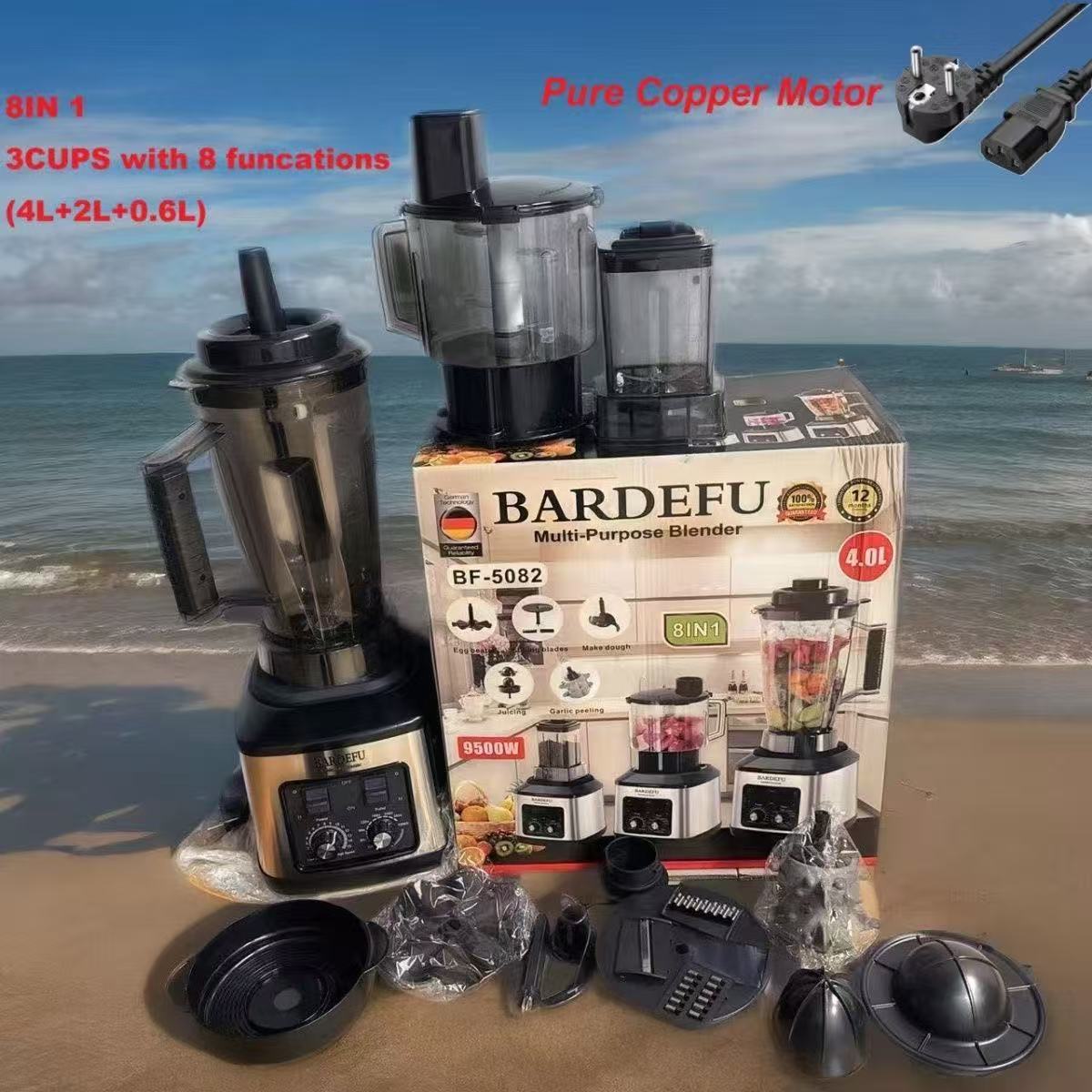 Double-cup high-speed blender with large capacity