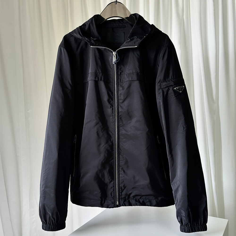 Prada Hooded Windbreaker Jacket #382087