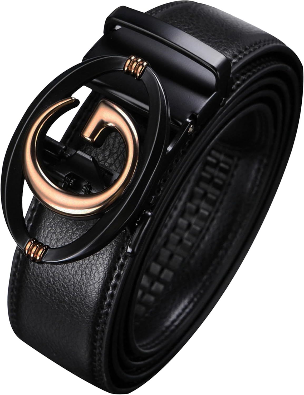 Civantiya Men's Ratchet Belt Leather Belt Adjustable for Men Gift 1 3/8-Cut for Perfect Fit