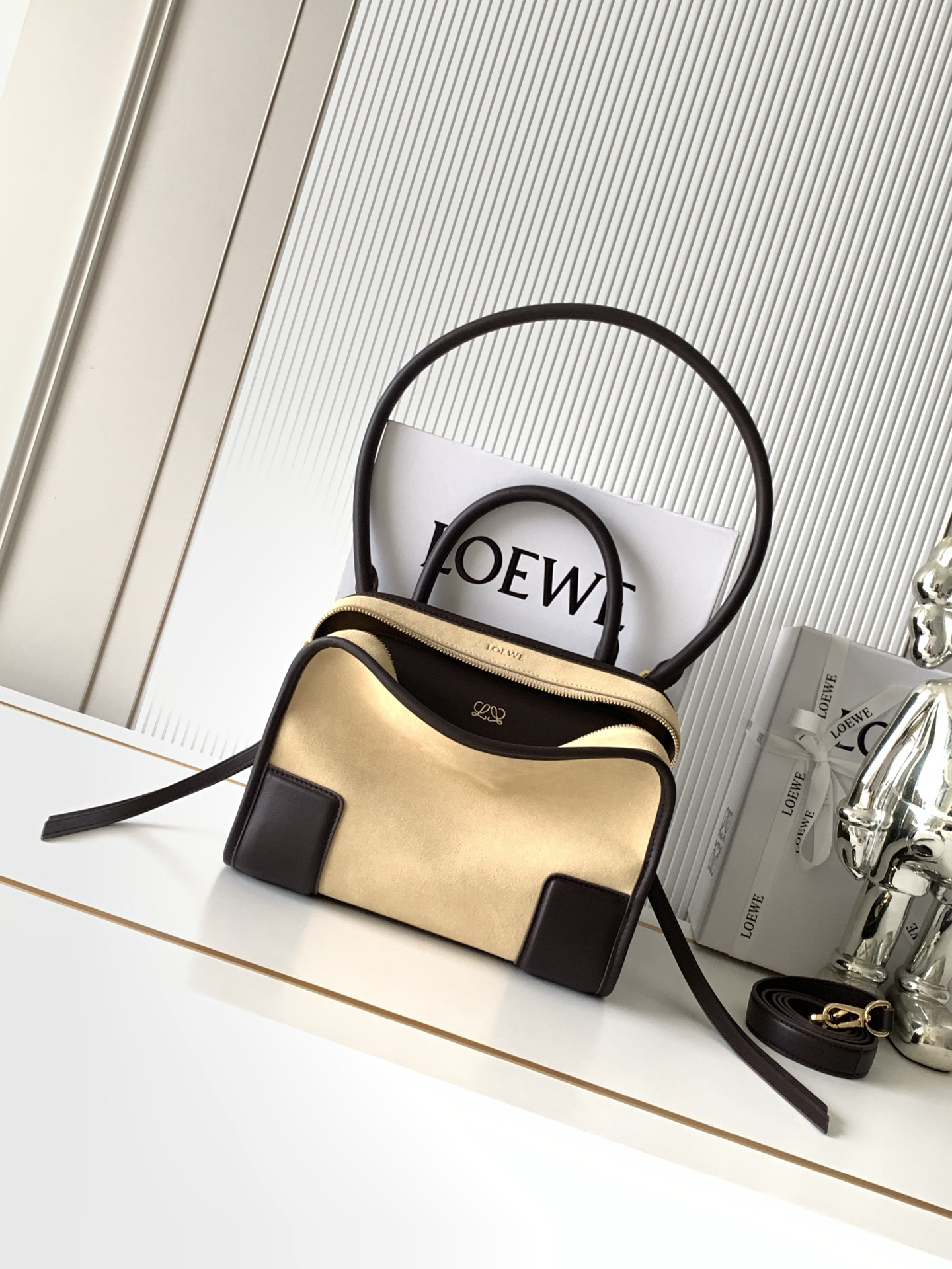 [TOP] LOEWE Amazona 180 Bag 24.5*18.5*10 CM - Apricot - 711 Luxury