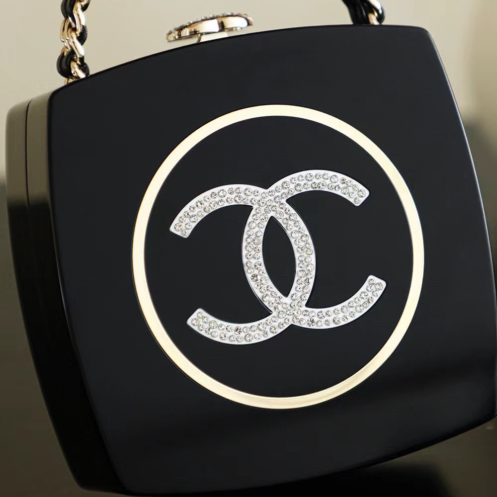 [TOP] CHANEL Mini Evening Bag 𝟏𝟒*𝟏𝟏*𝟒.𝟓𝐜𝐦 - Black