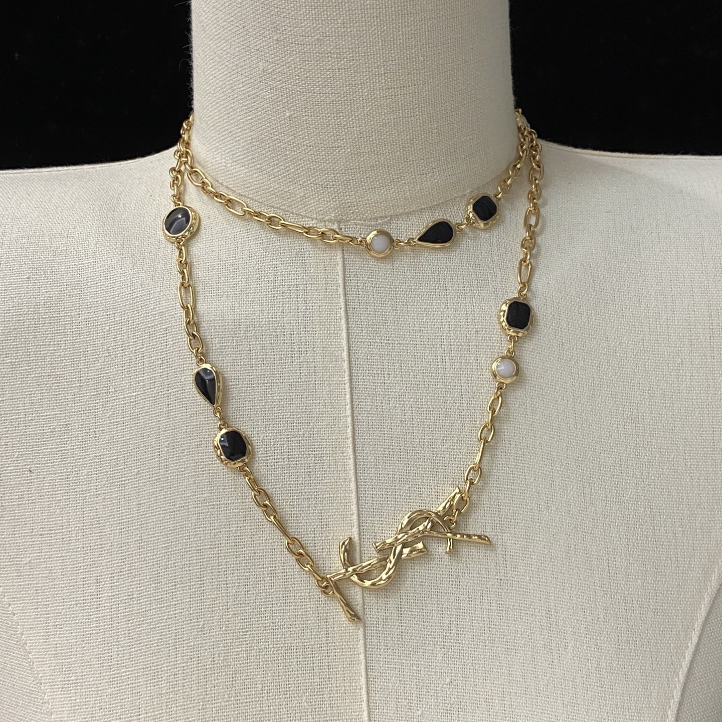 [TOP] Yves Saint Laurent YSL Long Necklace - 2 Colors - 711 Luxury