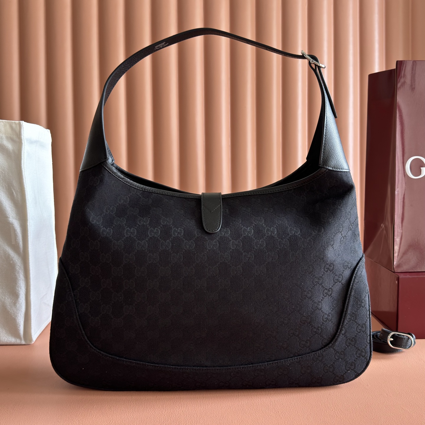 [TOP] GUCCI The Jackie 1961 Bag 40 x 29 x 5 cm - Black - 711 Luxury