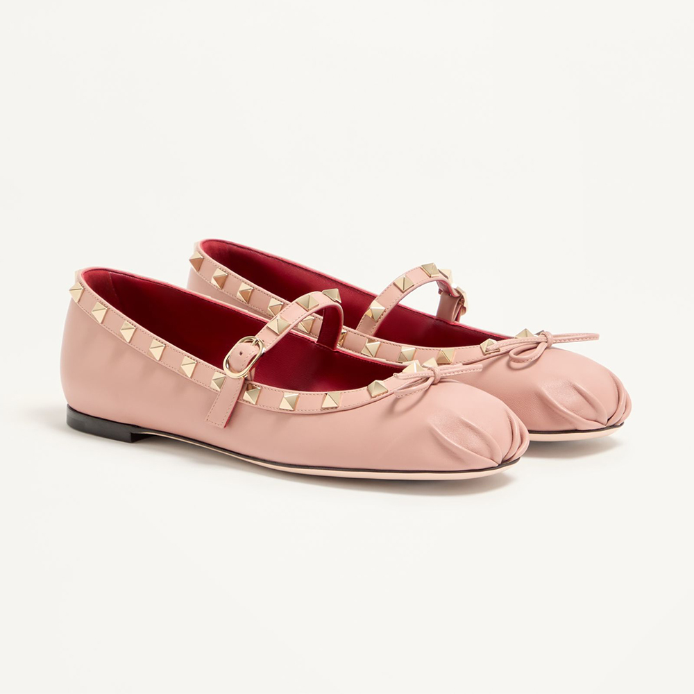 Valentino Accessory Valentino Mary-jane Rockstud Nappa Ballerina 05 Mm for Woman #393379 | Nigo Office