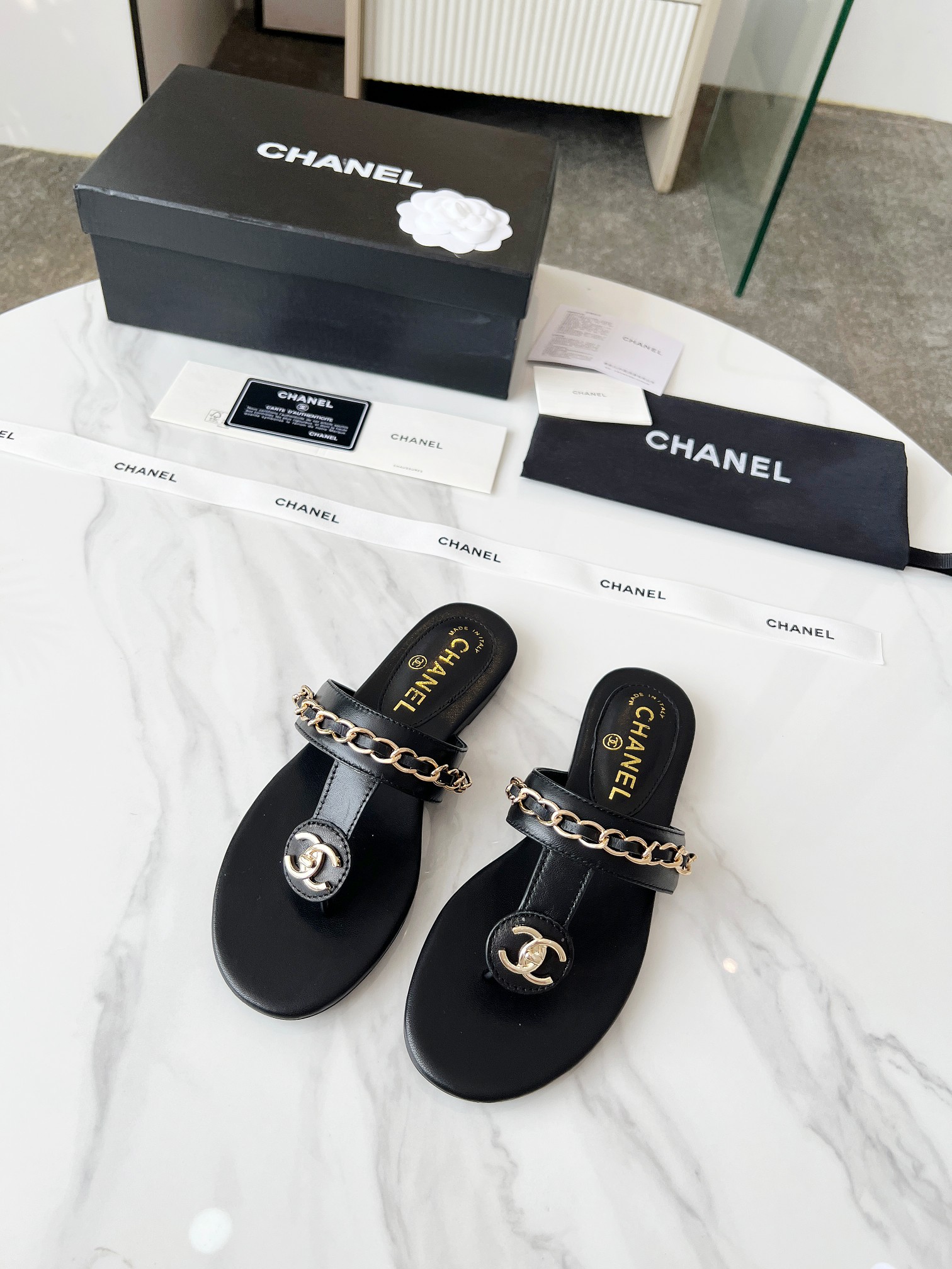 [TOP] CHANEL Slippers - Black - 711 Luxury