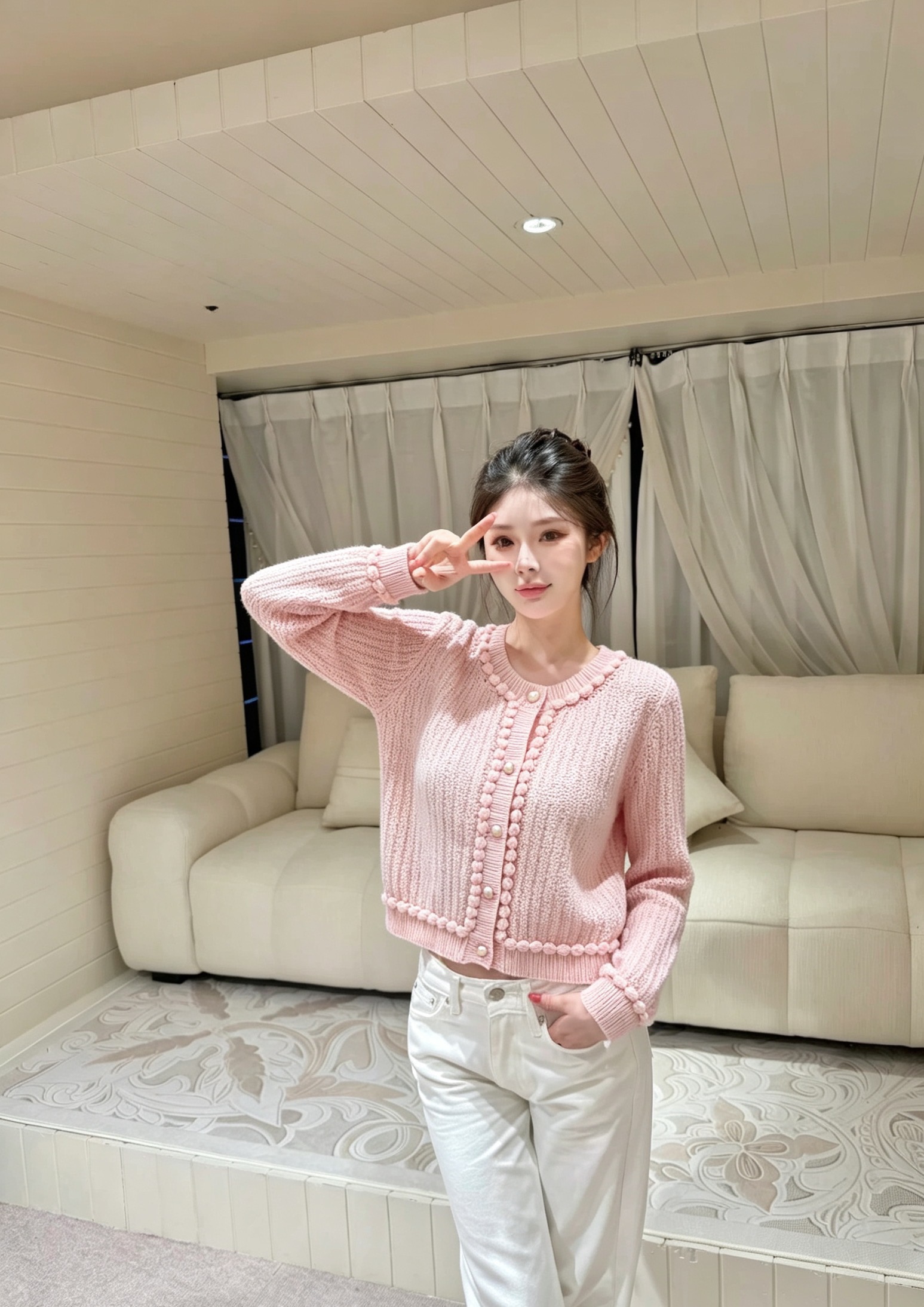 [TOP] CHANEL Knit Cardigan - 3 Color - 711 Luxury