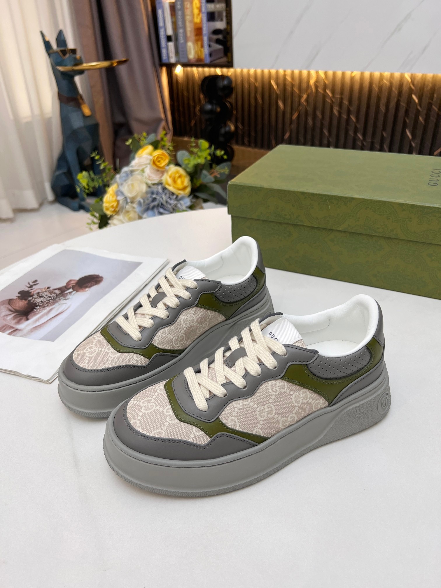 [TOP] GUCCI Sneaker - Green - 711 Luxury