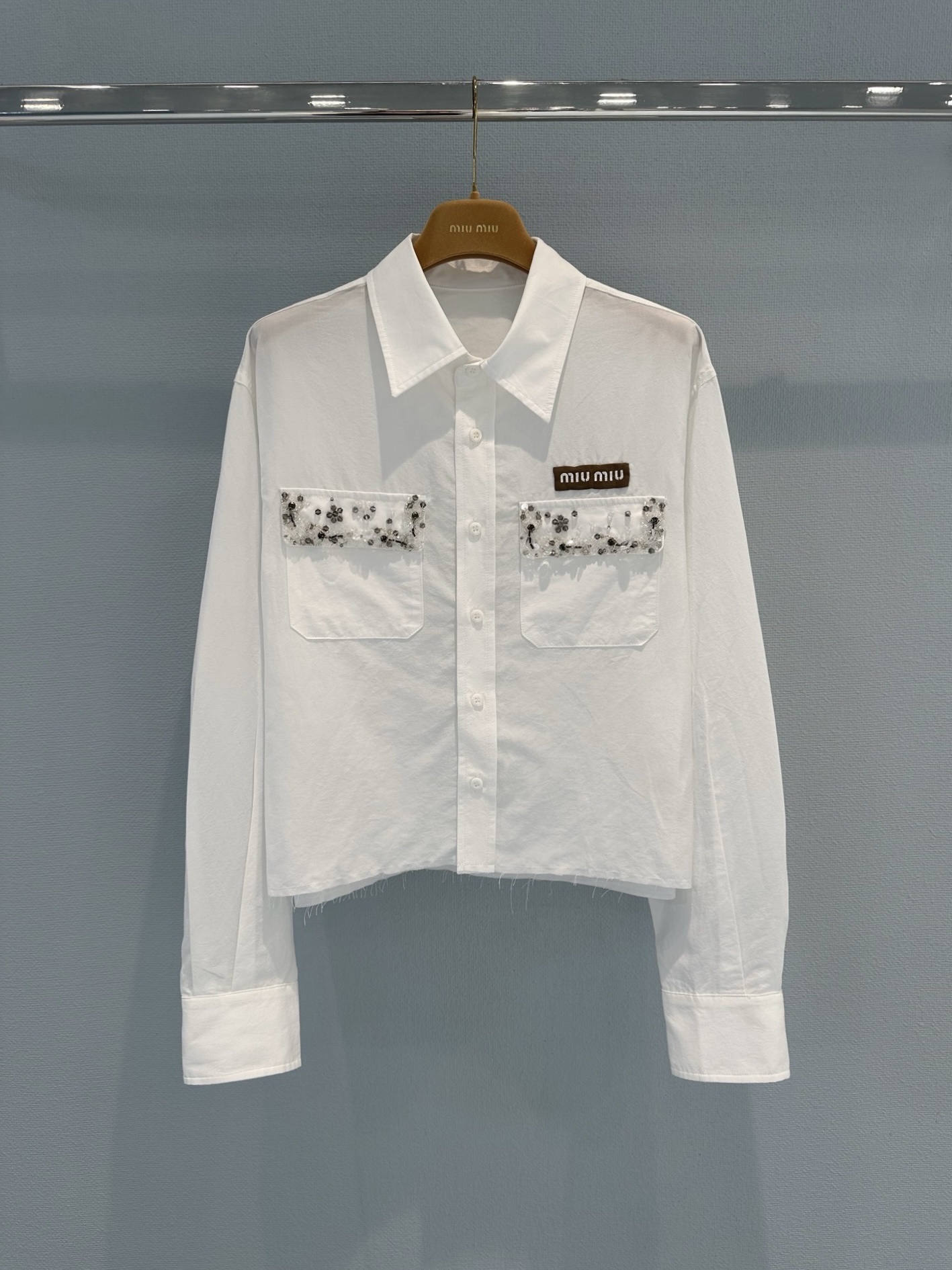 [TOP] Miu Miu Shirt - White - 711 Luxury
