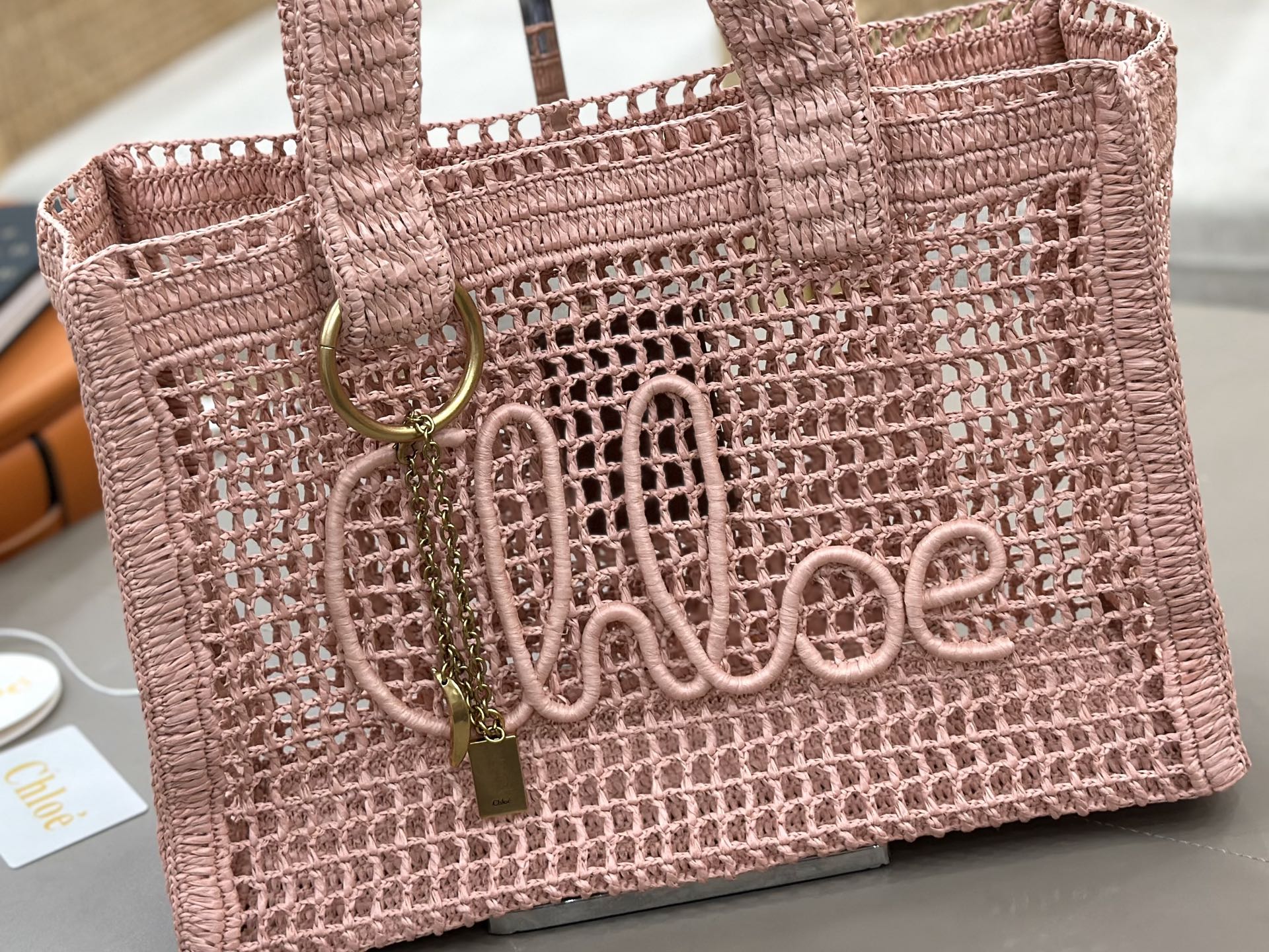 [TOP] Chloe Summer Banana Bag 37*26*13.5cm - Light Pink - 711 Luxury