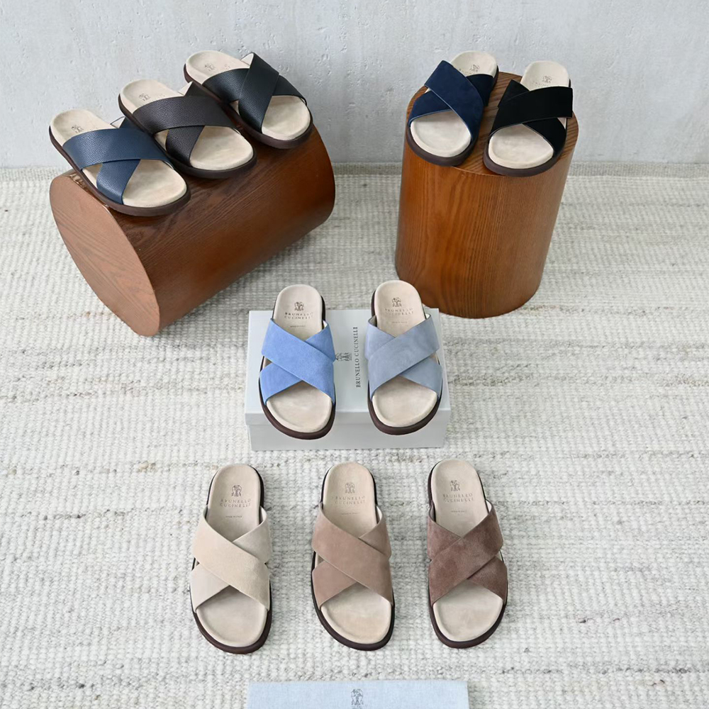 Brunello Cucinelli Shoes Brunello Cucinelli Leather Sandals #378896 | Nigo Office