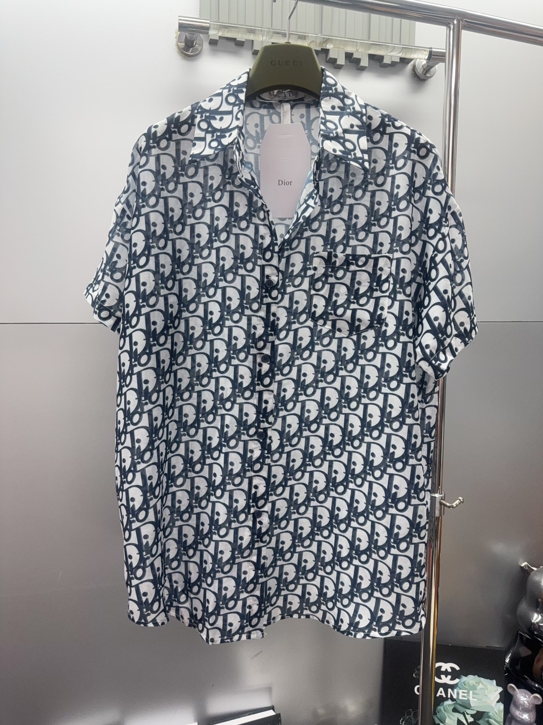 [TOP] Christian Dior  Shirt + Shorts Suit - Blue