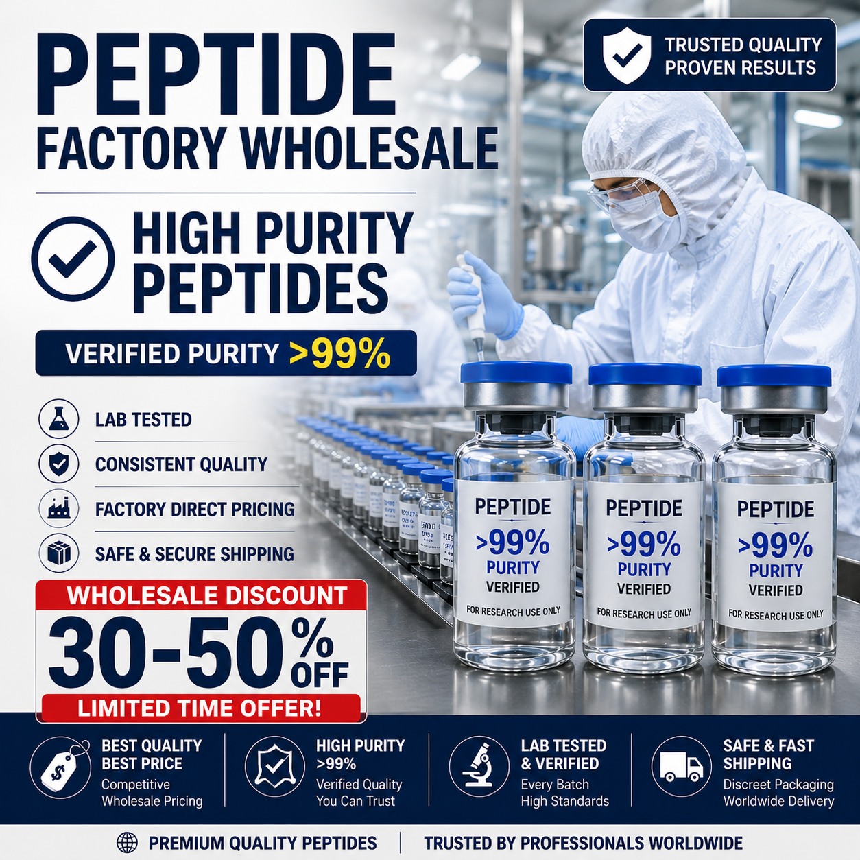 High Purity Peptides Factory Direct Supply