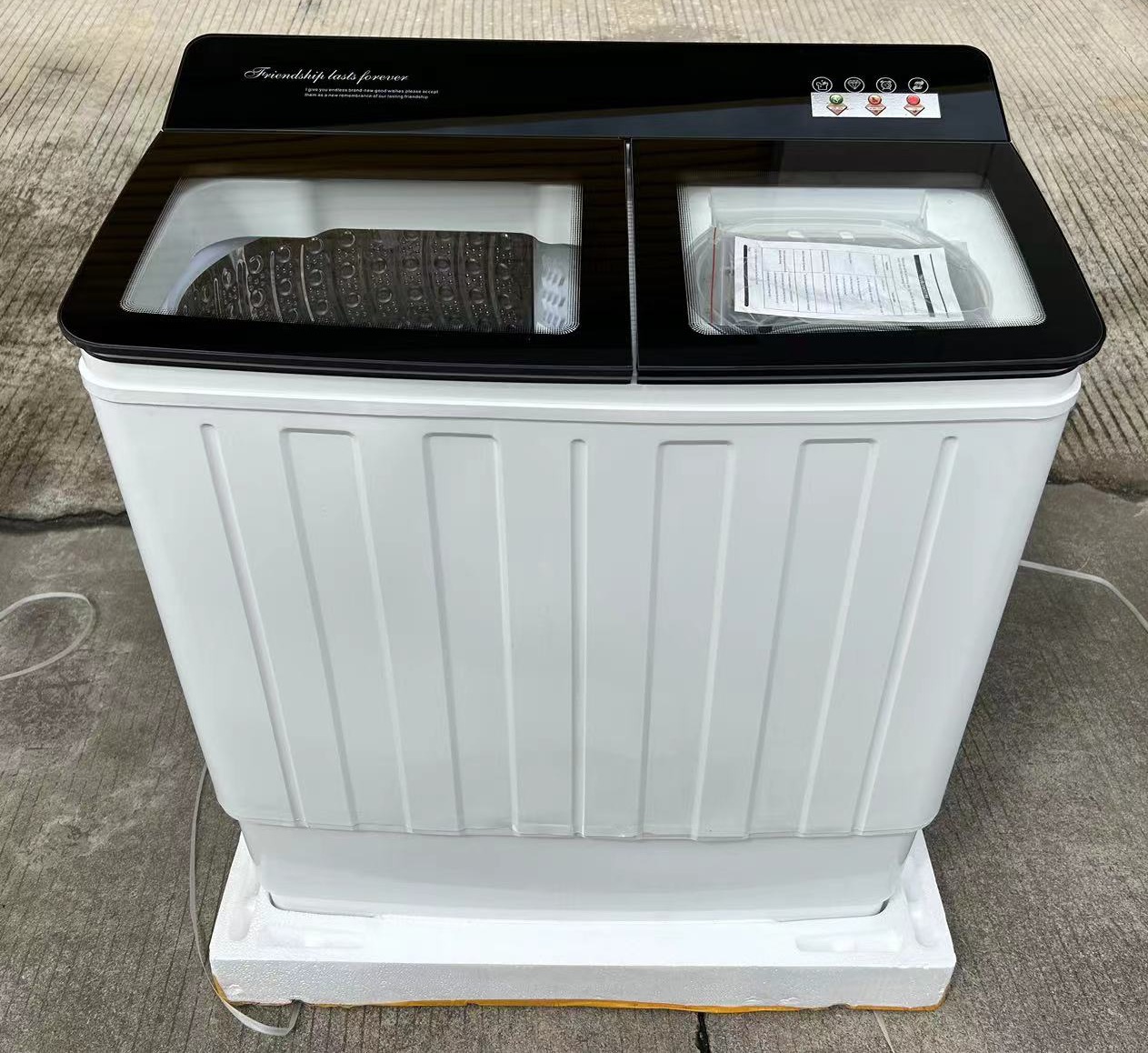 Stainless steel inner tub for semi-automatic washing machines