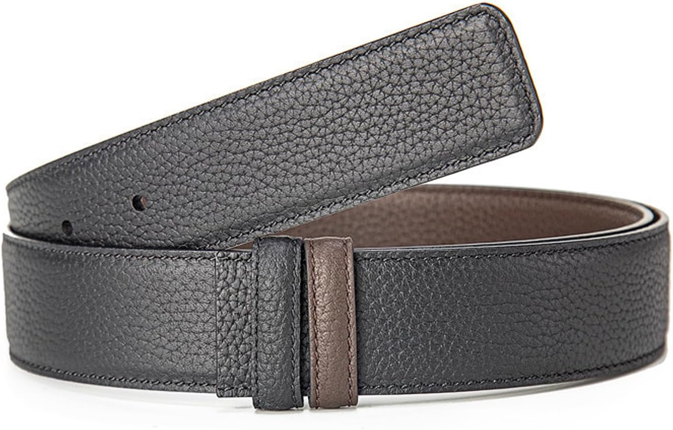 Vatee's Men’s Genuine Leather Reversible Blets Without Buckle Replacement Belt Strap 1.34 (34mm) Wide