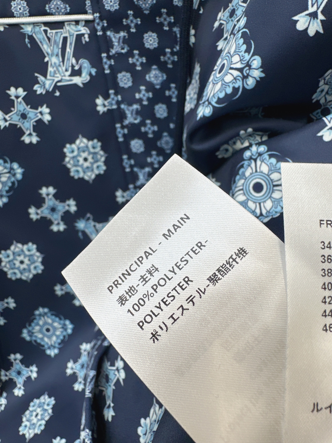 [TOP] Louis Vuitton LV Hooded Zip-Up Monogram Trench Coat - Navy Blue