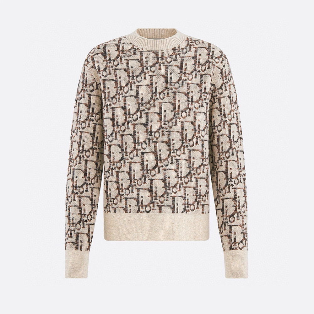 Dior Clothing Dior Monogrammed Intarsia Sweater #395769 | Nigo Office
