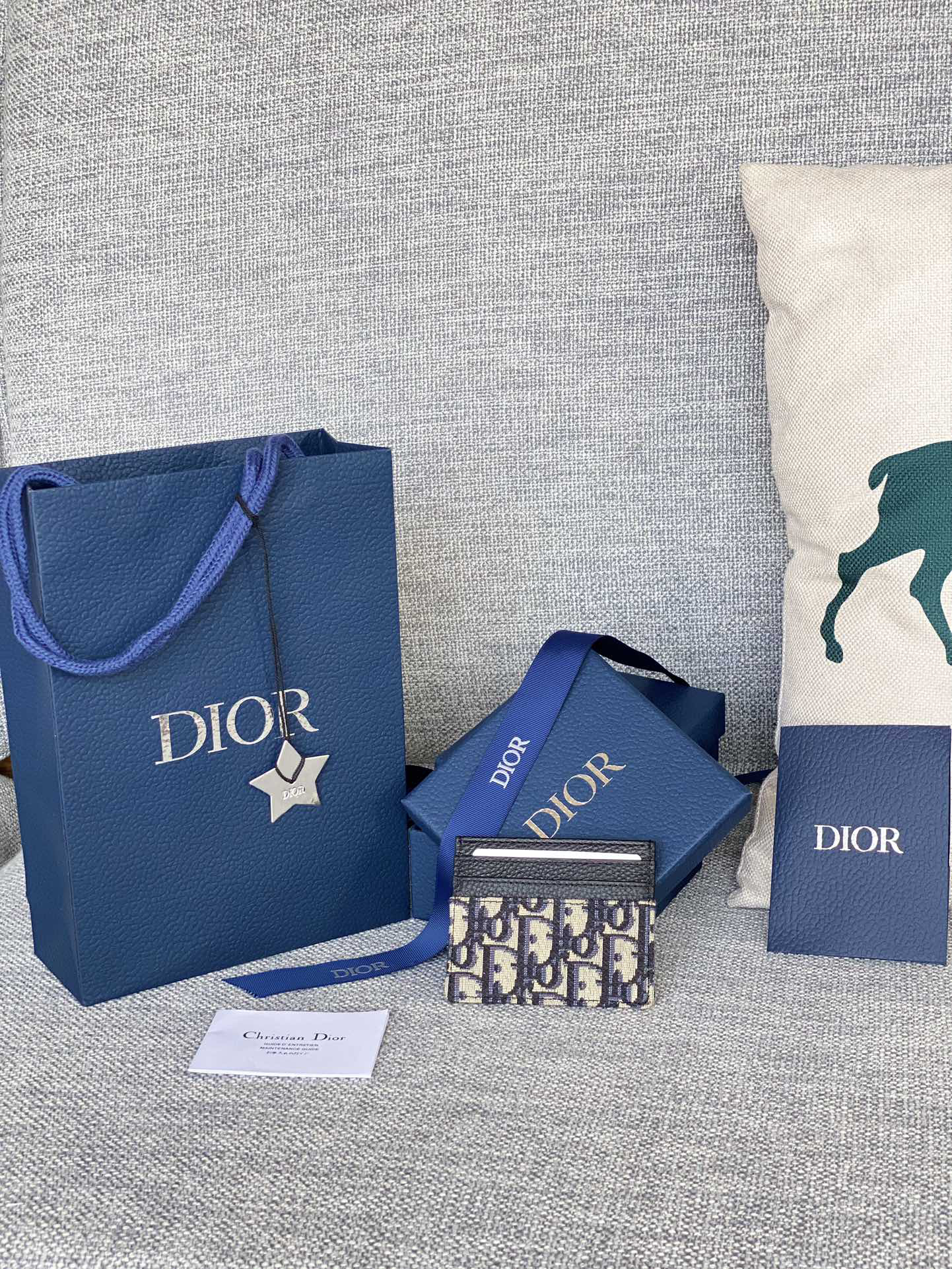 [TOP] Christian Dior Card Holder - Black - 711 Luxury