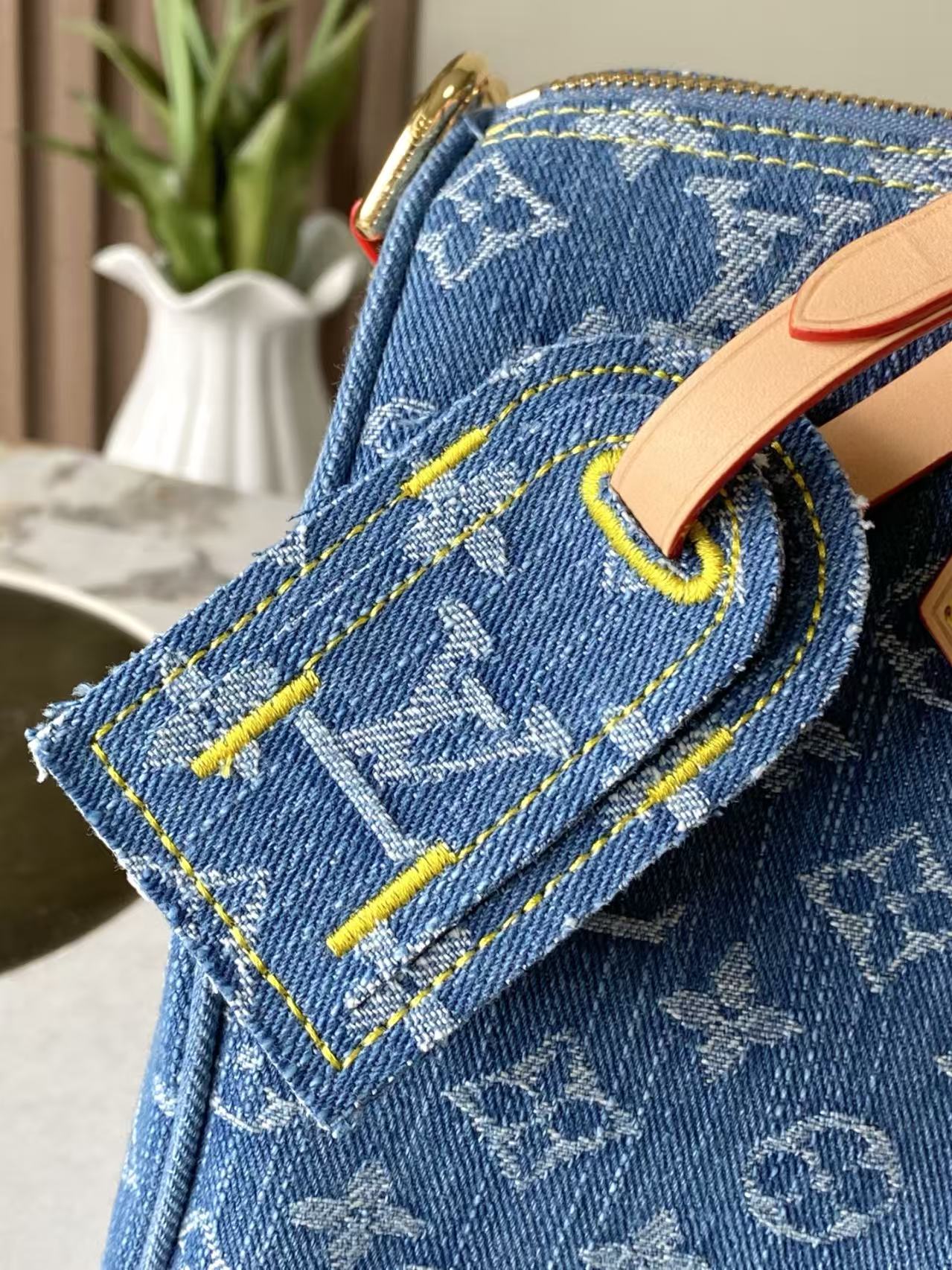 [TOP] Louis Vuitton LV Speedy Soft 30 Bag 30x21x17 cm - Blue