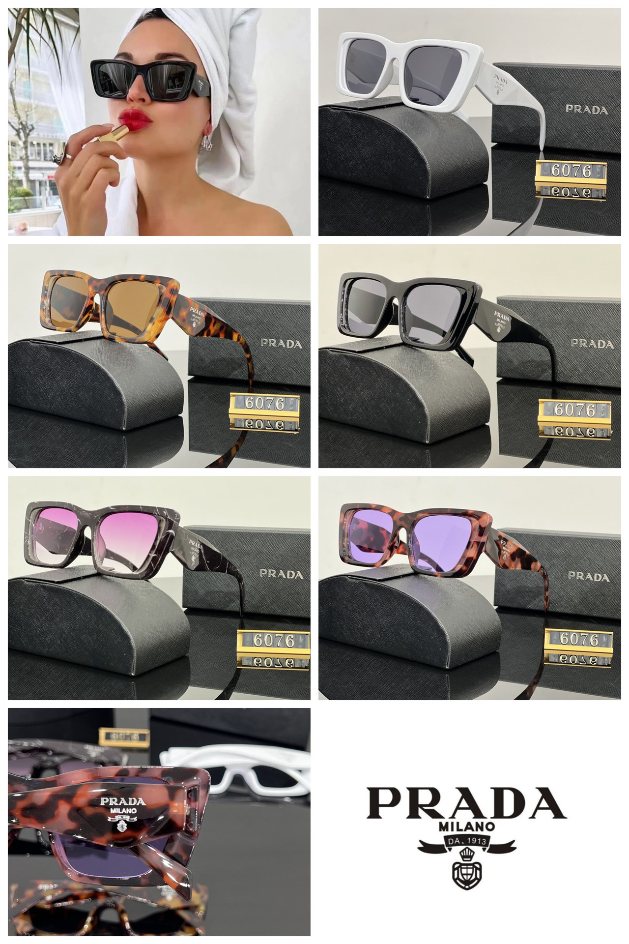 [TOP] PRADA Sunglasses - 5 Colors - 711 Luxury