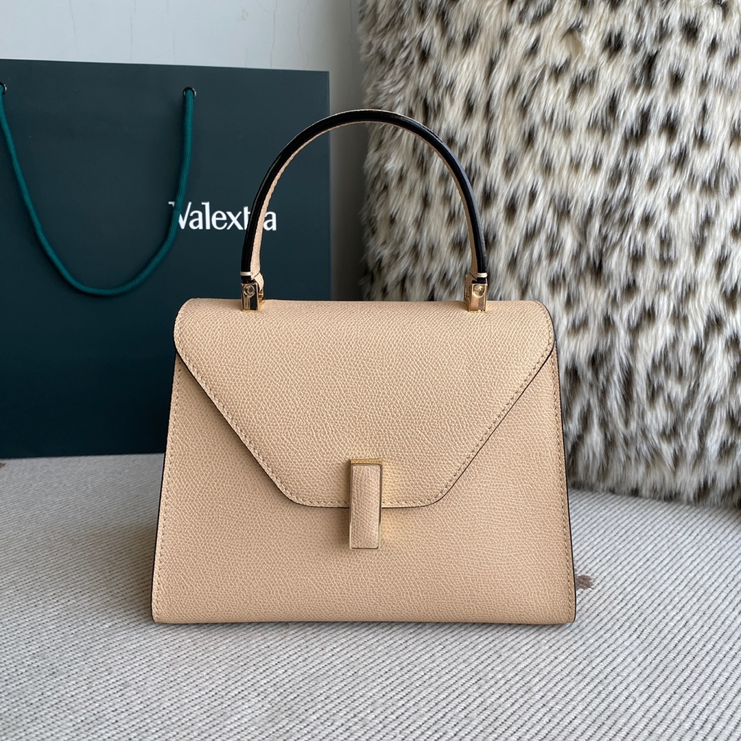 [TOP] VALEXTRA lside Bag 22x16.5x12cm - Nude Pink - 711 Luxury