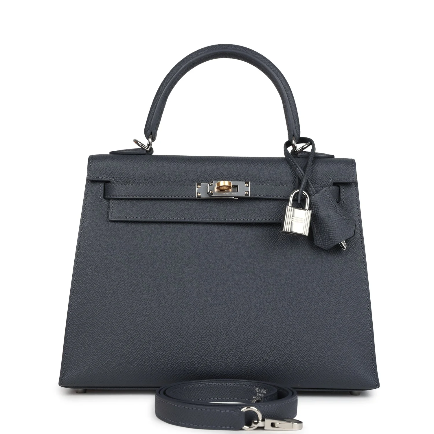 Hermes Kelly Sellier  Ardoise Epsom Electrum Hardware