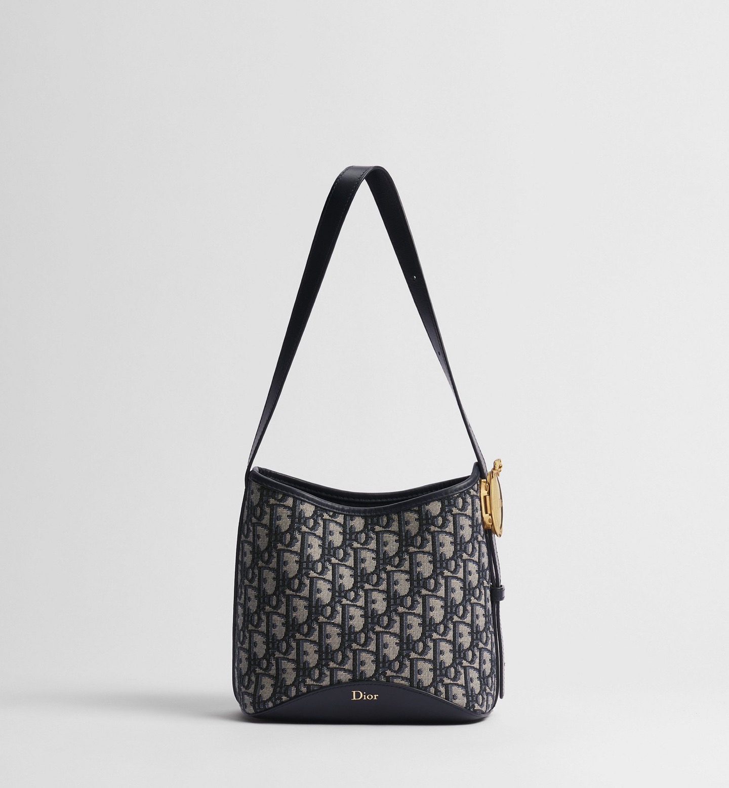 [TOP] Christian Dior Medaillon Bucket Bag 19x12.5x18cm - Navy Blue - 711 Luxury