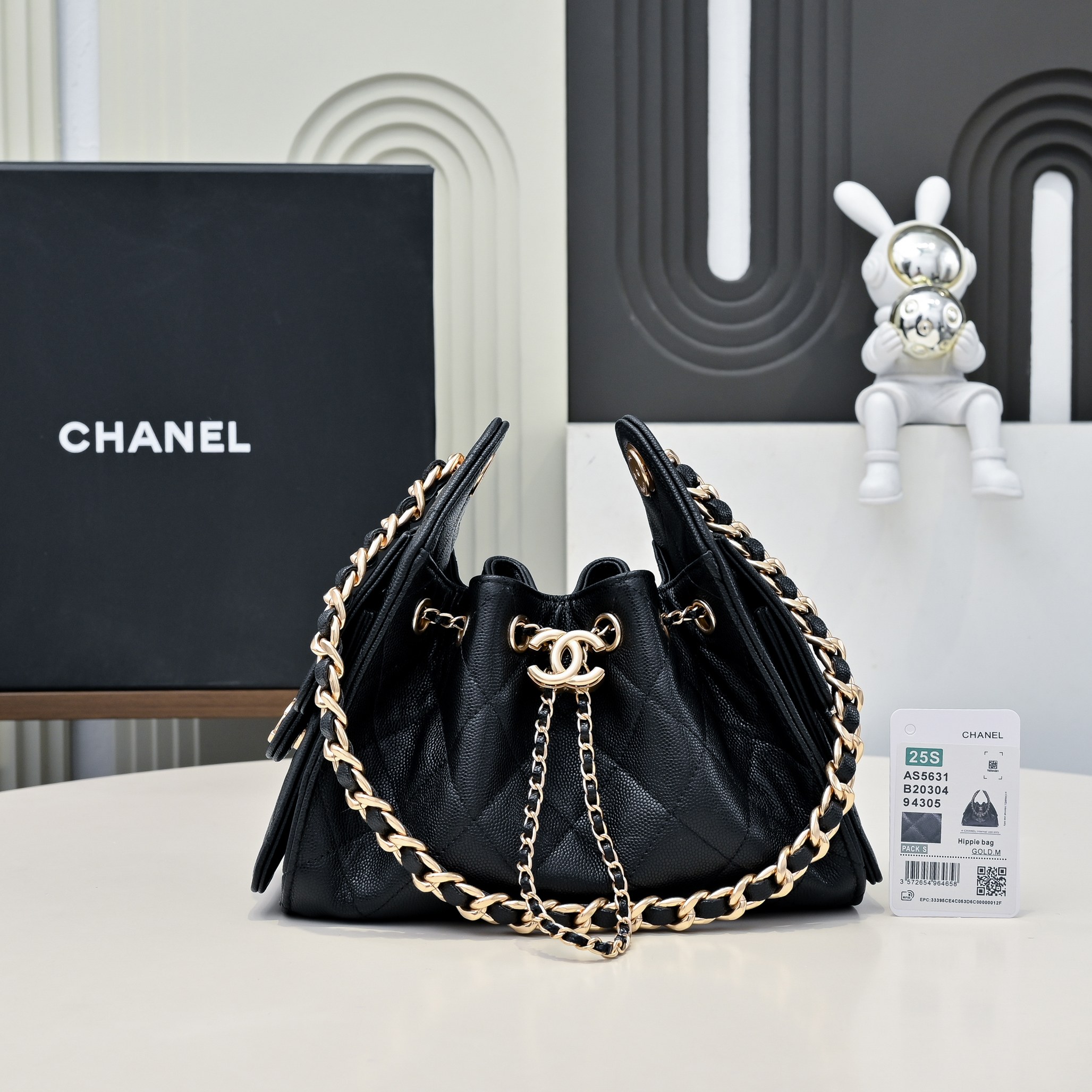 [TOP] CHANEL Mini Hobo Bag 20x22x12.5CM - 2 Colors
