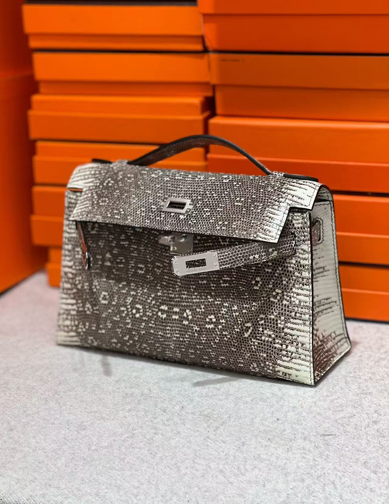 Hermes Advanced customization Kelly1 Lizard skin