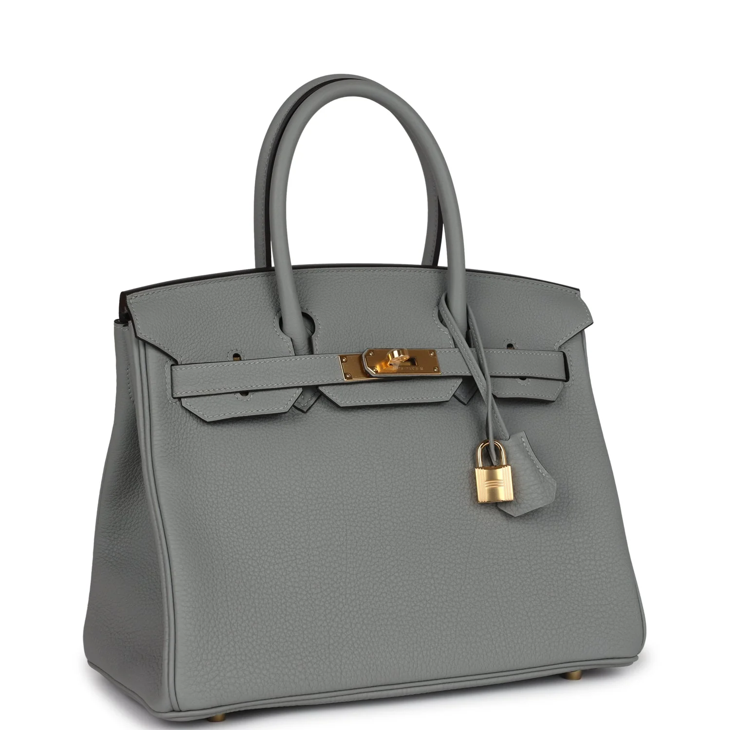 Hermes BirkinGris Mouette Togo Gold Hardware