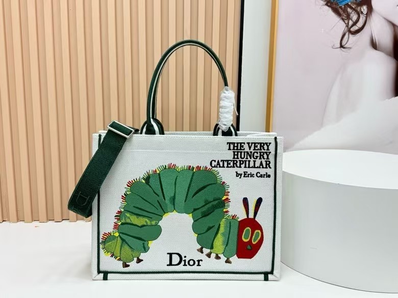 [TOP] Christian Dior Book Tote Bag 36 x 27 x 16 cm - White - 711 Luxury