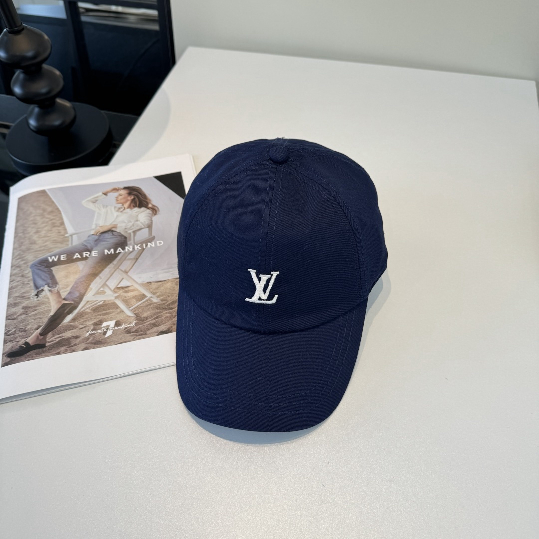 [TOP] Louis Vuitton LV Baseball Hat  - Blue - 711 Luxury