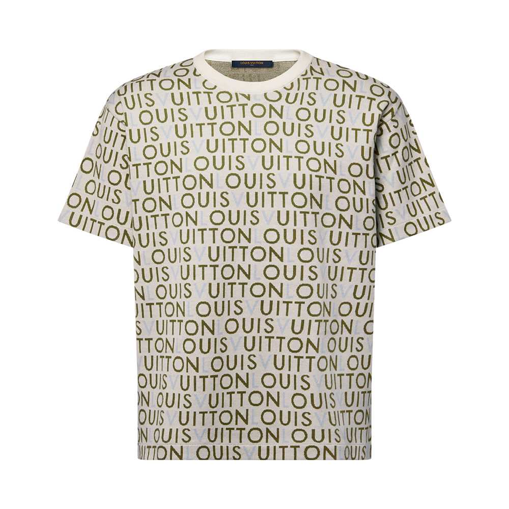 Louis Vuitton Accessory LOUIS VUITTON Jacquard Signature Short-Sleeved Crewneck View 2 | Nigo Office